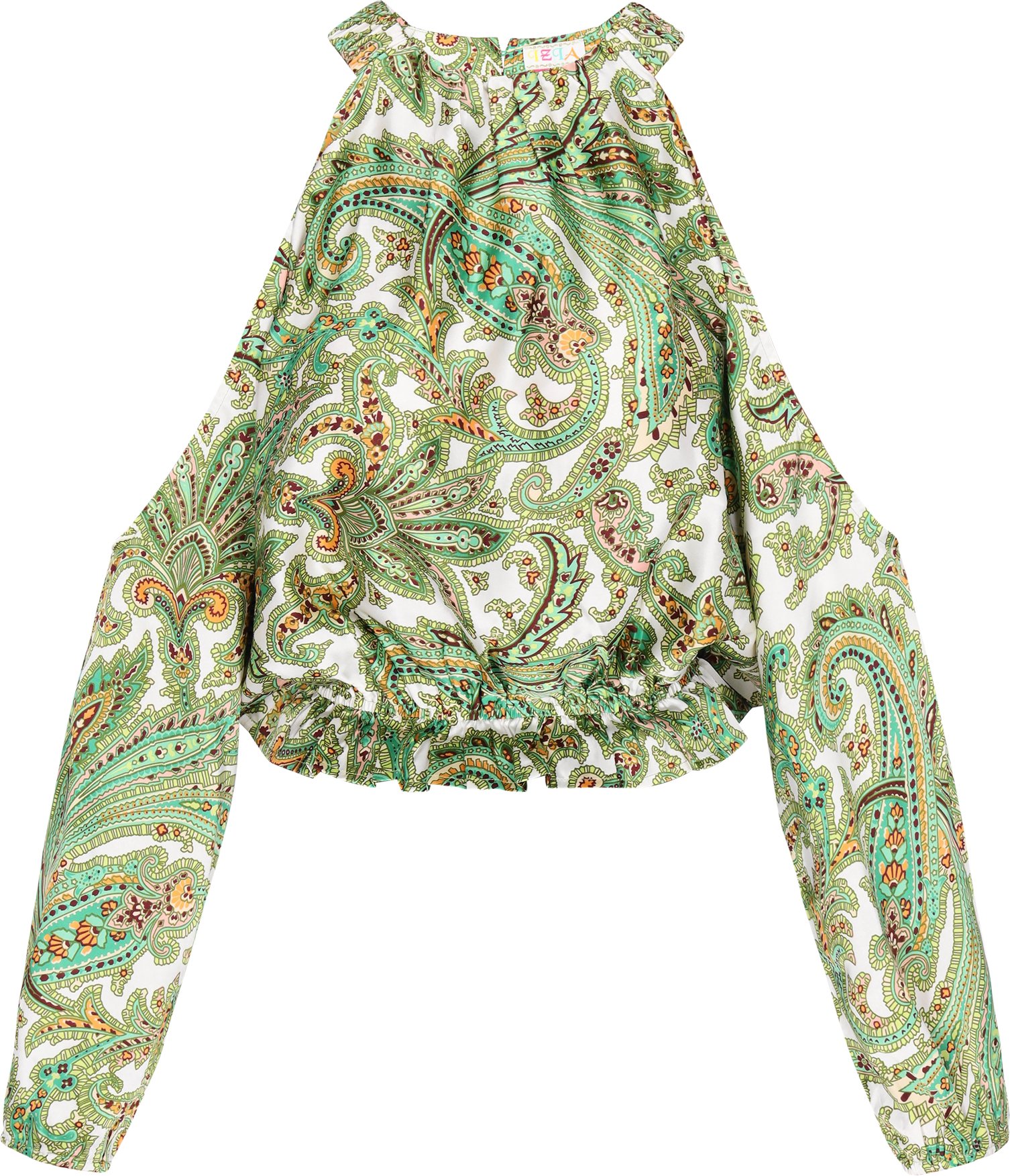 IZIA Bluse Frauen grün mehrfarbig