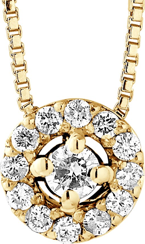 DIADEMA - Halskette mit Diamanten - Gelbgold