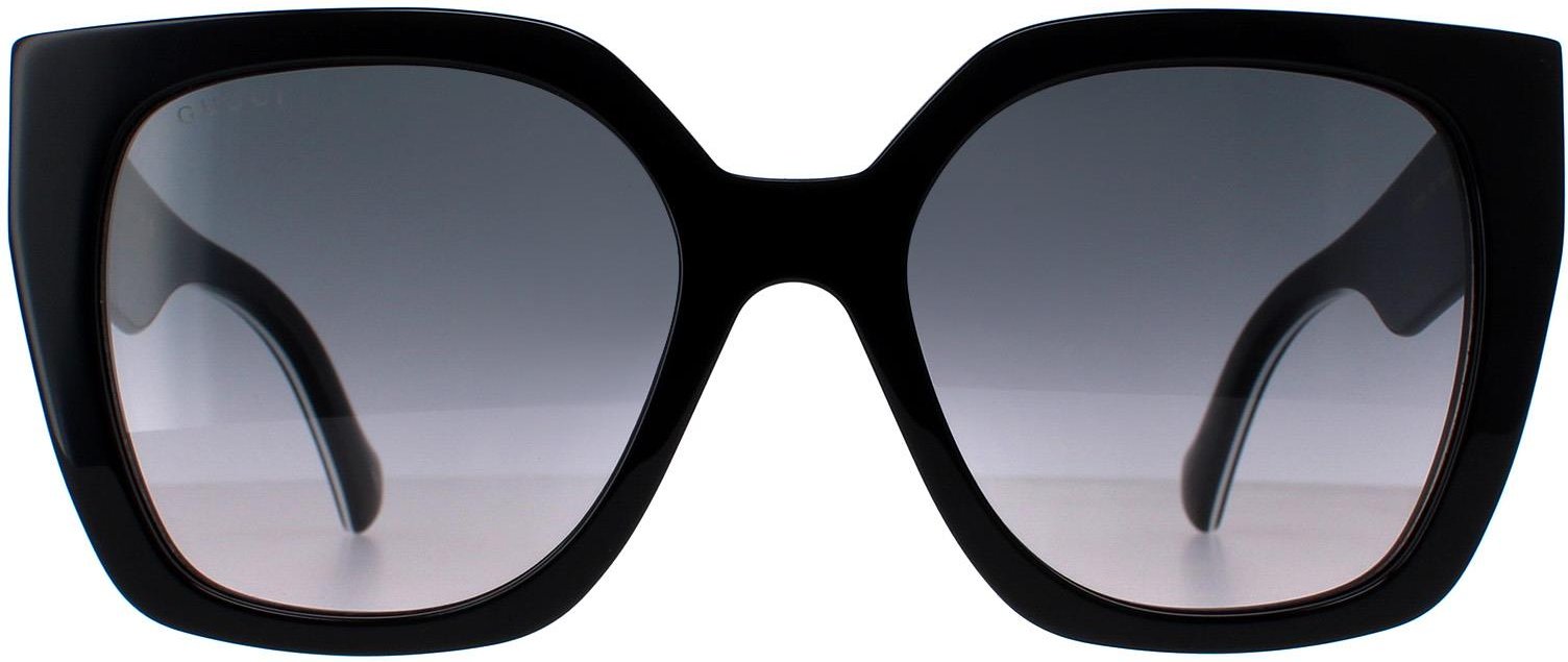 Gucci Square Womens Schwarz Grau Gradient GG1300S