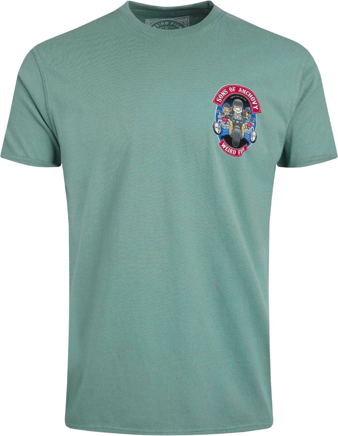 Thumbnail - Weird Fish - "Sons Of Anchovy" T-Shirt für Herren (Graublau)