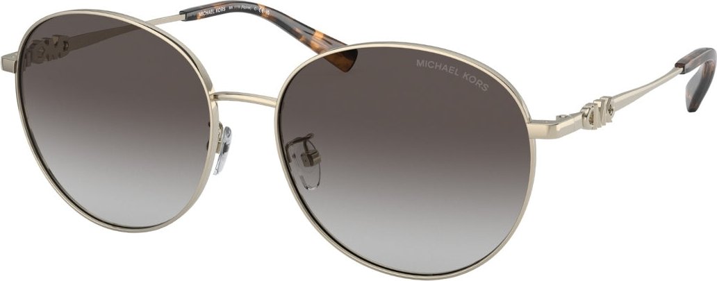 Michael Kors dunkelgraue Sonnenbrille mit Verlaufsglas und hellgoldenen Glsern