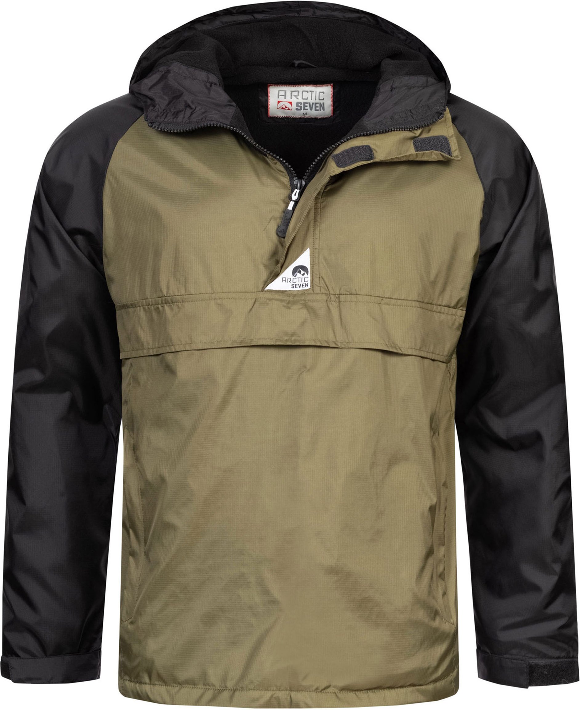 Arctic Seven Herren Regenjacke – Olive-Schwarz