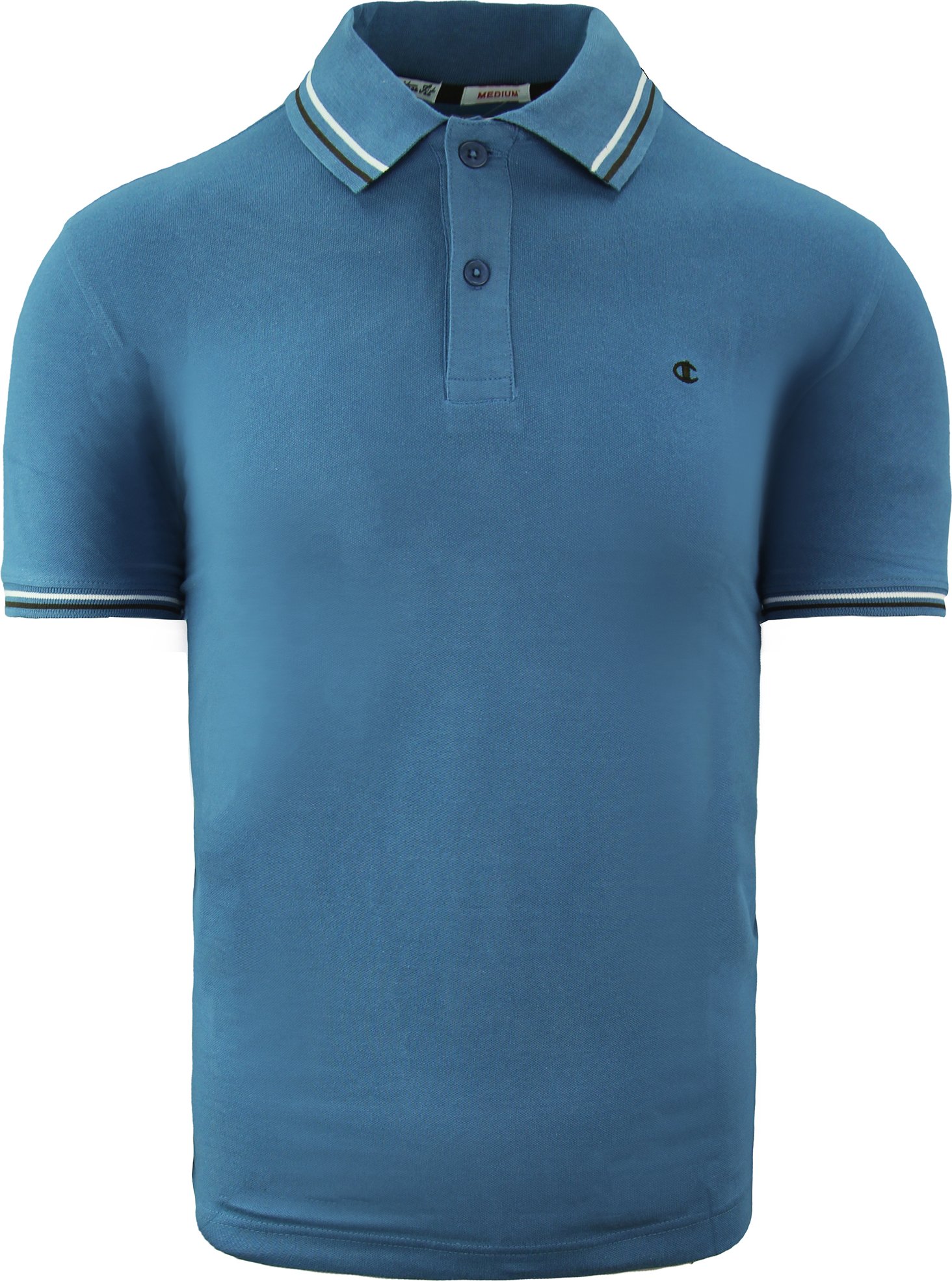 Champion Heritage Fit Mens Blue Polo Shirt