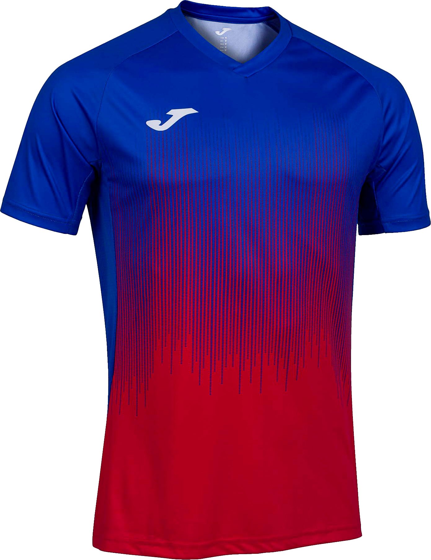 Joma Kurzes Manga Camiseta T-Shirt Tiger Iv Rojo Royal