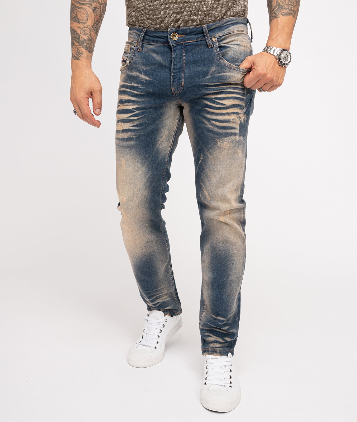 Rock Creek Jeans Blau
