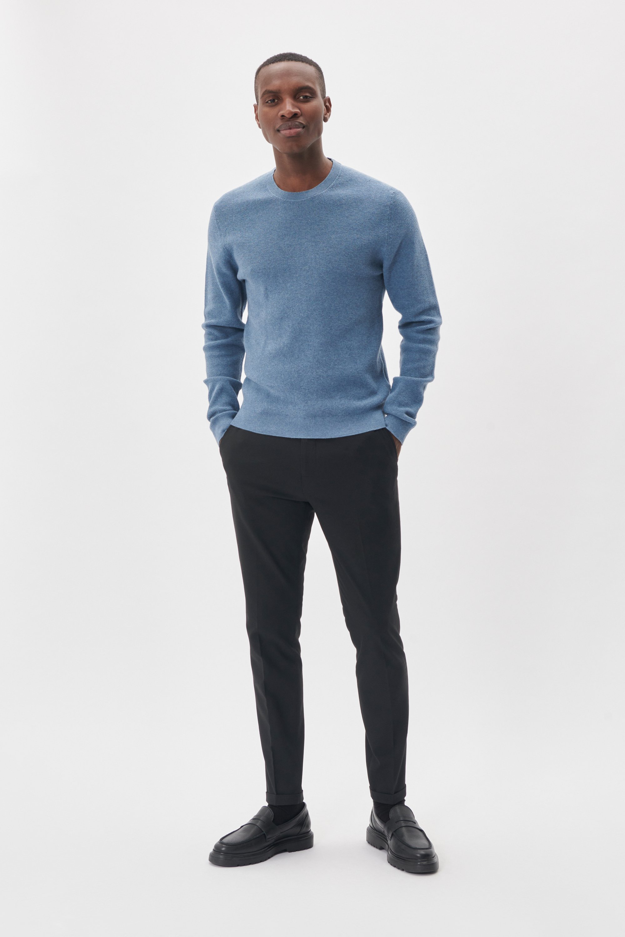 Strickpullover MAlagoon Gerade Passform blue