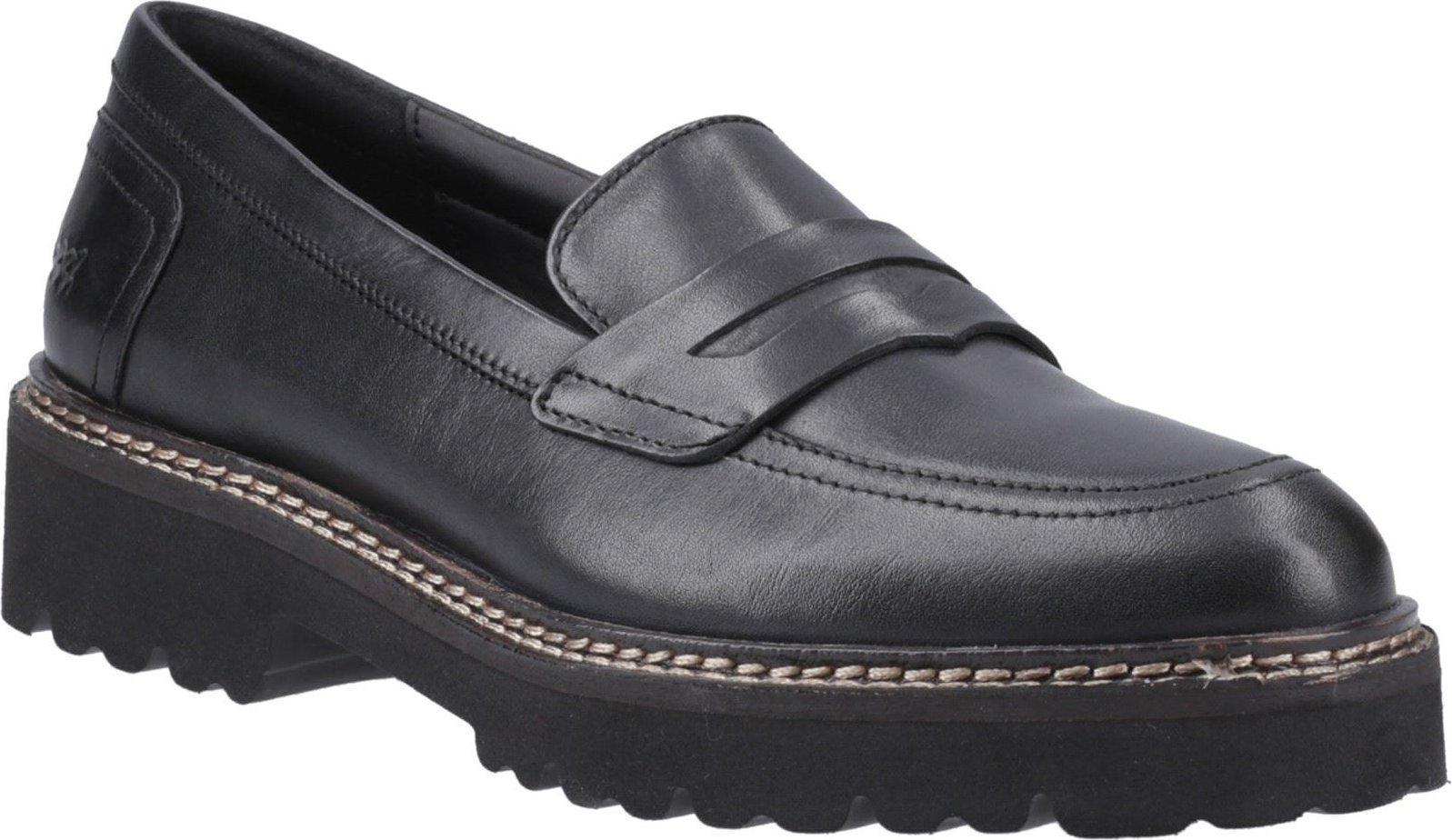 Pod Kenny Leder Damen Schwarz Loafers