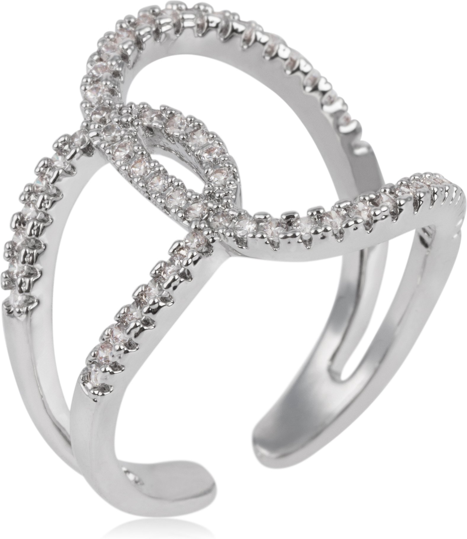 US Polo Assn Jewellery Stella Rhodium-Ring