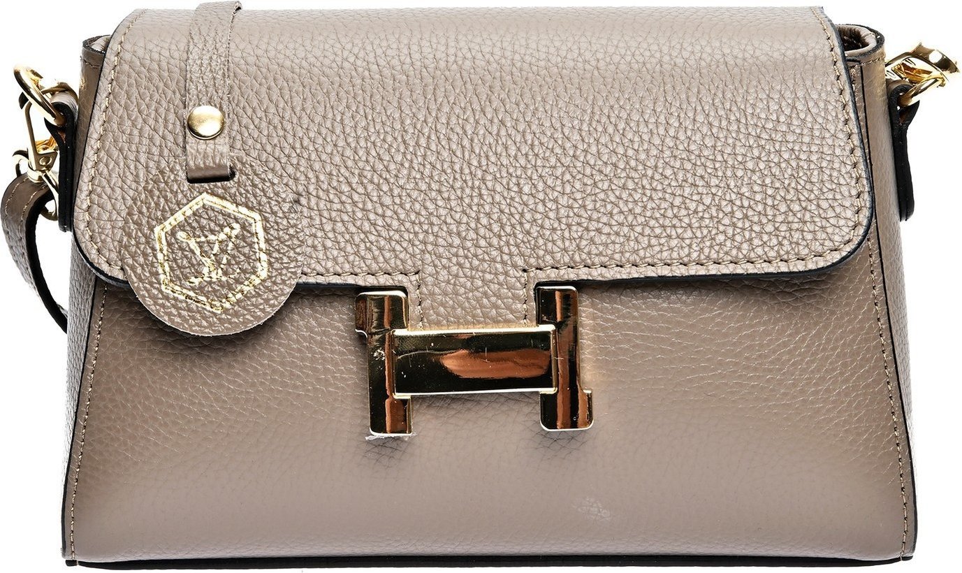 Luisa Vannini Beige Leder Tasche