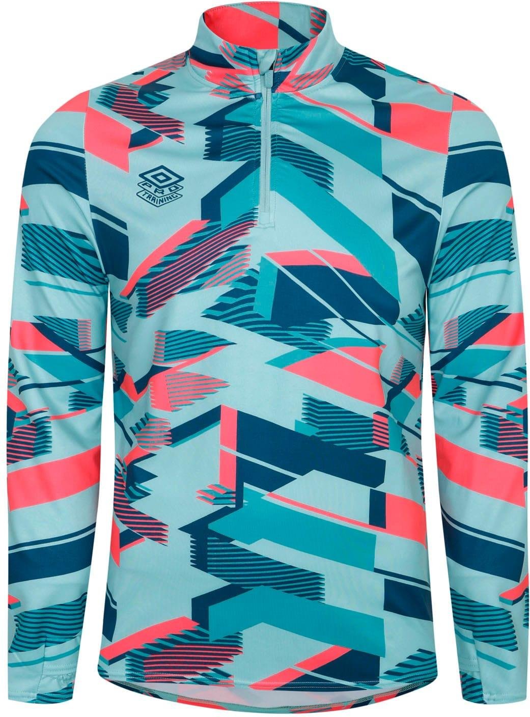 Umbro - "Premier" Midlayer für Herren, Aufwärmen (Blau/Pink)