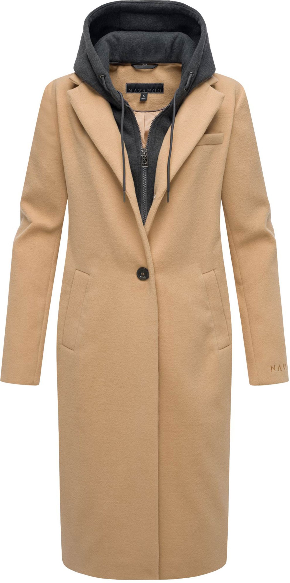 Navahoo Kekstraum Damen Übergangsmantel mit abnehmbarem Innenteil