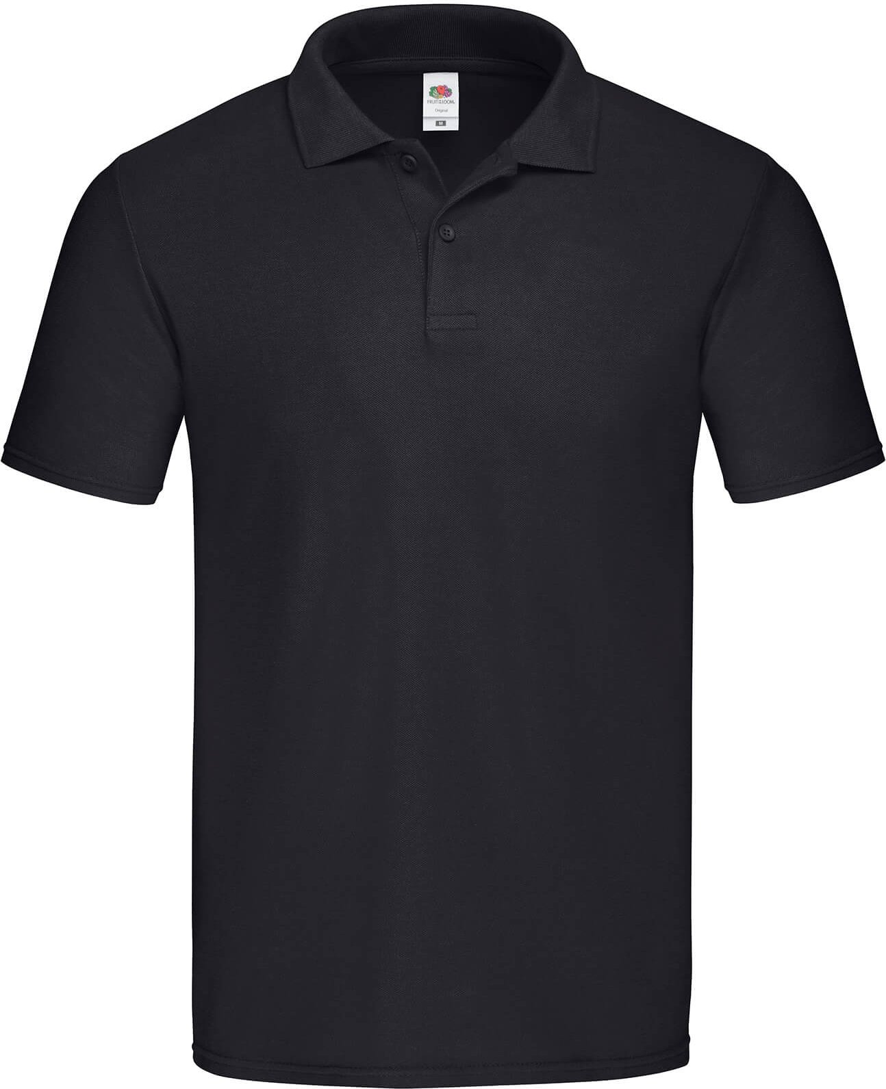 Fruit of the Loom Herren Original Pique Polo Shirt (Schwarz)