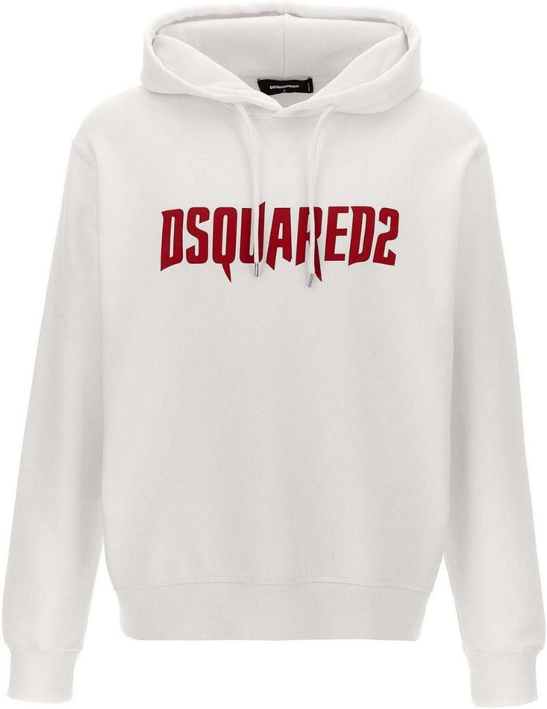 Dsquared2 Horror Logo Weißer Hoodie