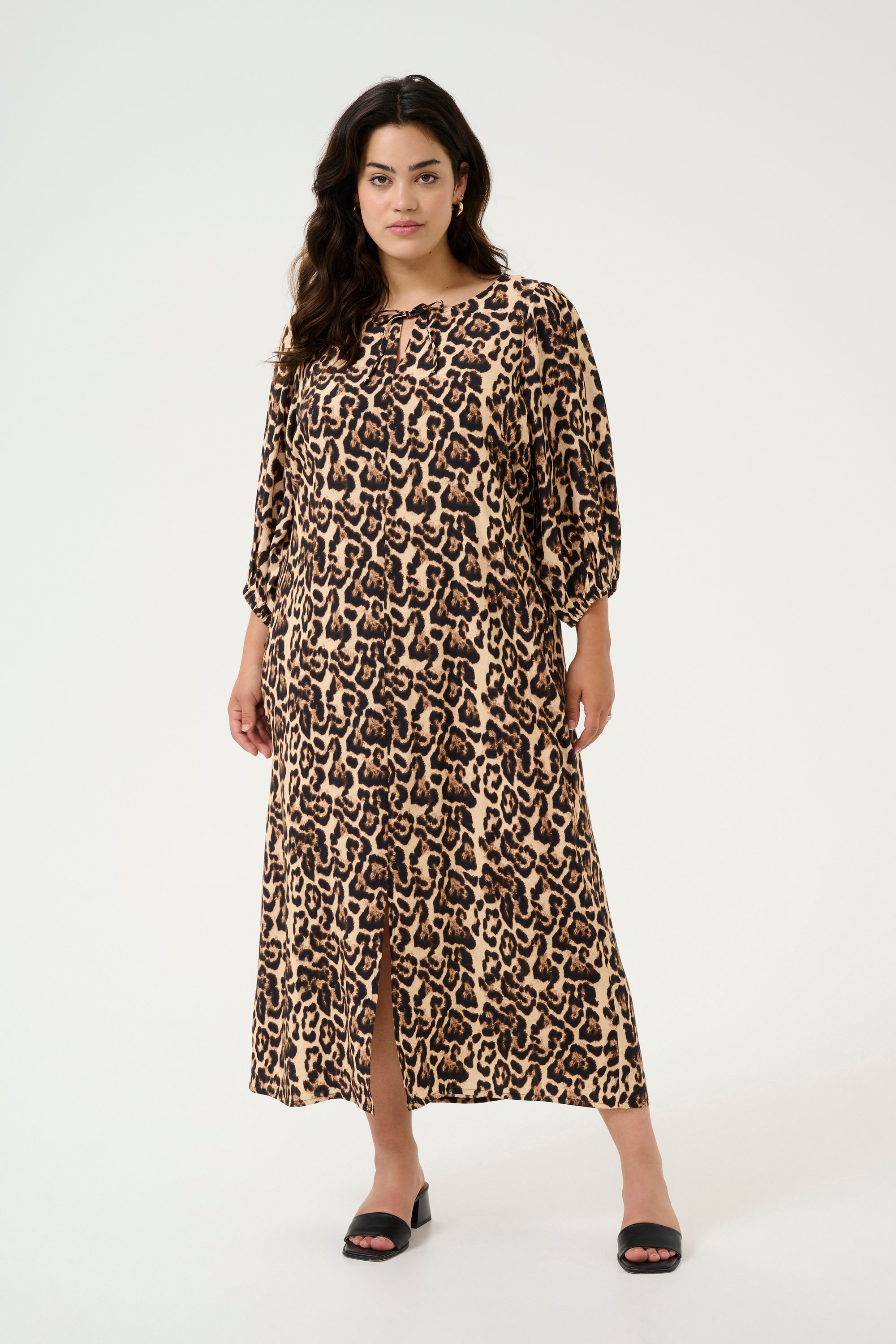 Kleid Regular fit Naturel Leopard Print