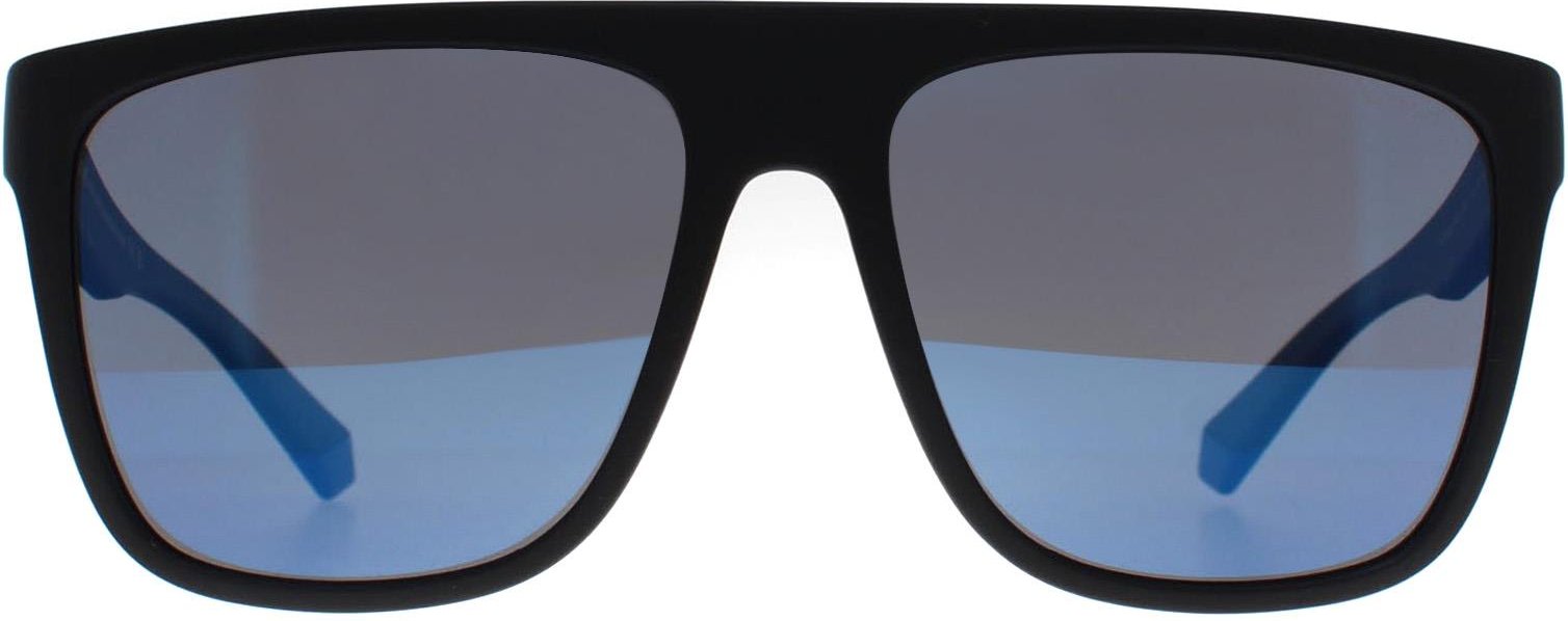 Polaroid Square Herren Matt Schwarz Blau Blau Polarisiert PLD 2162/S