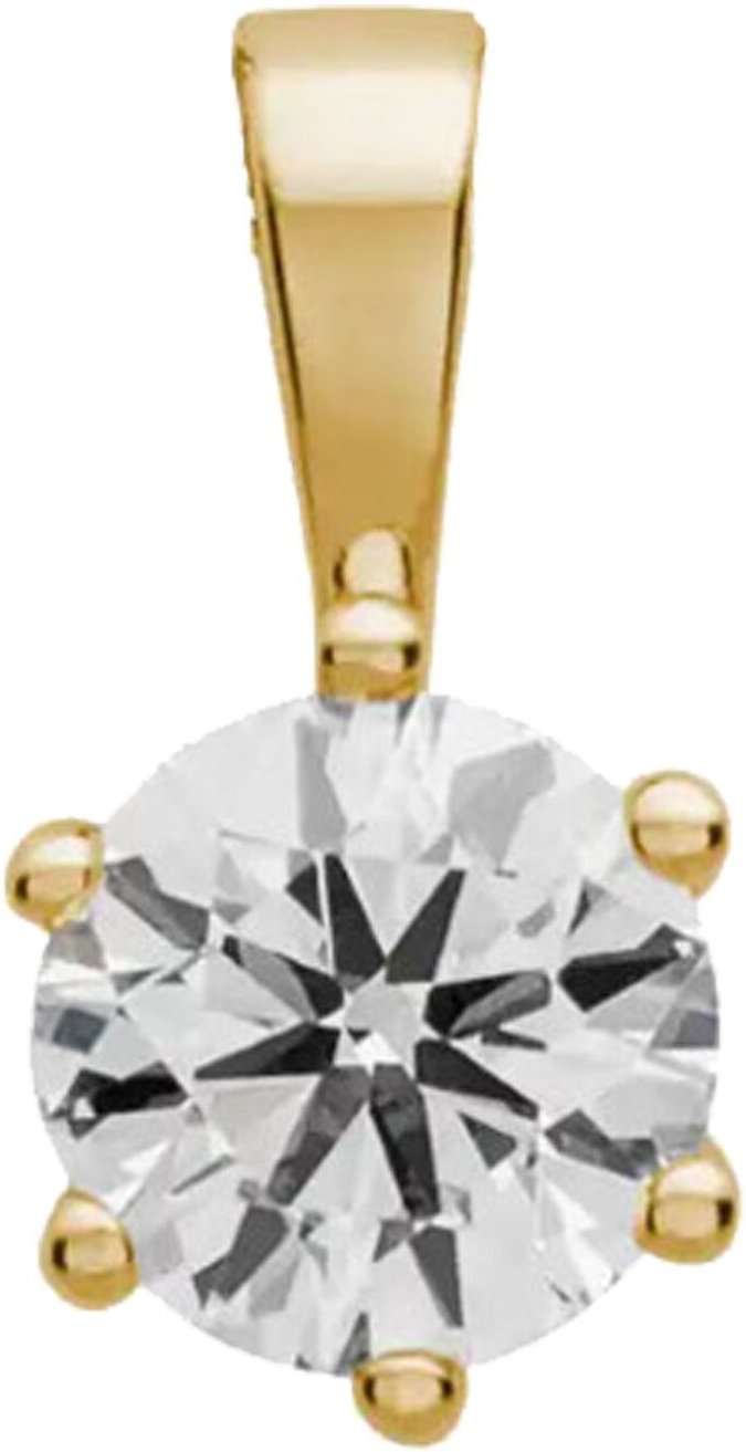 Lyomi Anhänger 585/- Gelbgold 1 synth. Diam. 0,75 ct.