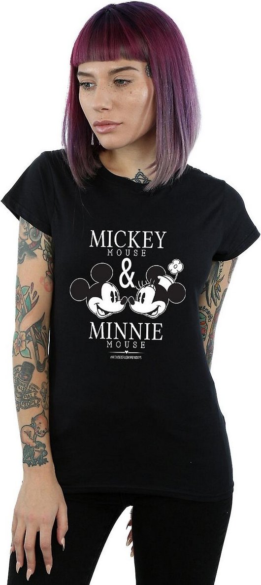 Disney - "Mousecrush Mondays" T-Shirt für Damen (Schwarz)