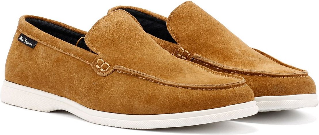 Ben Sherman Amarillo Herren Mokassins Aus Wildleder In Braun