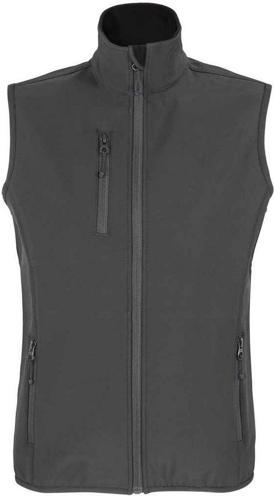 SOLS Womens/Ladies Falcon Softshell Recycled Body Warmer (Holzkohle)