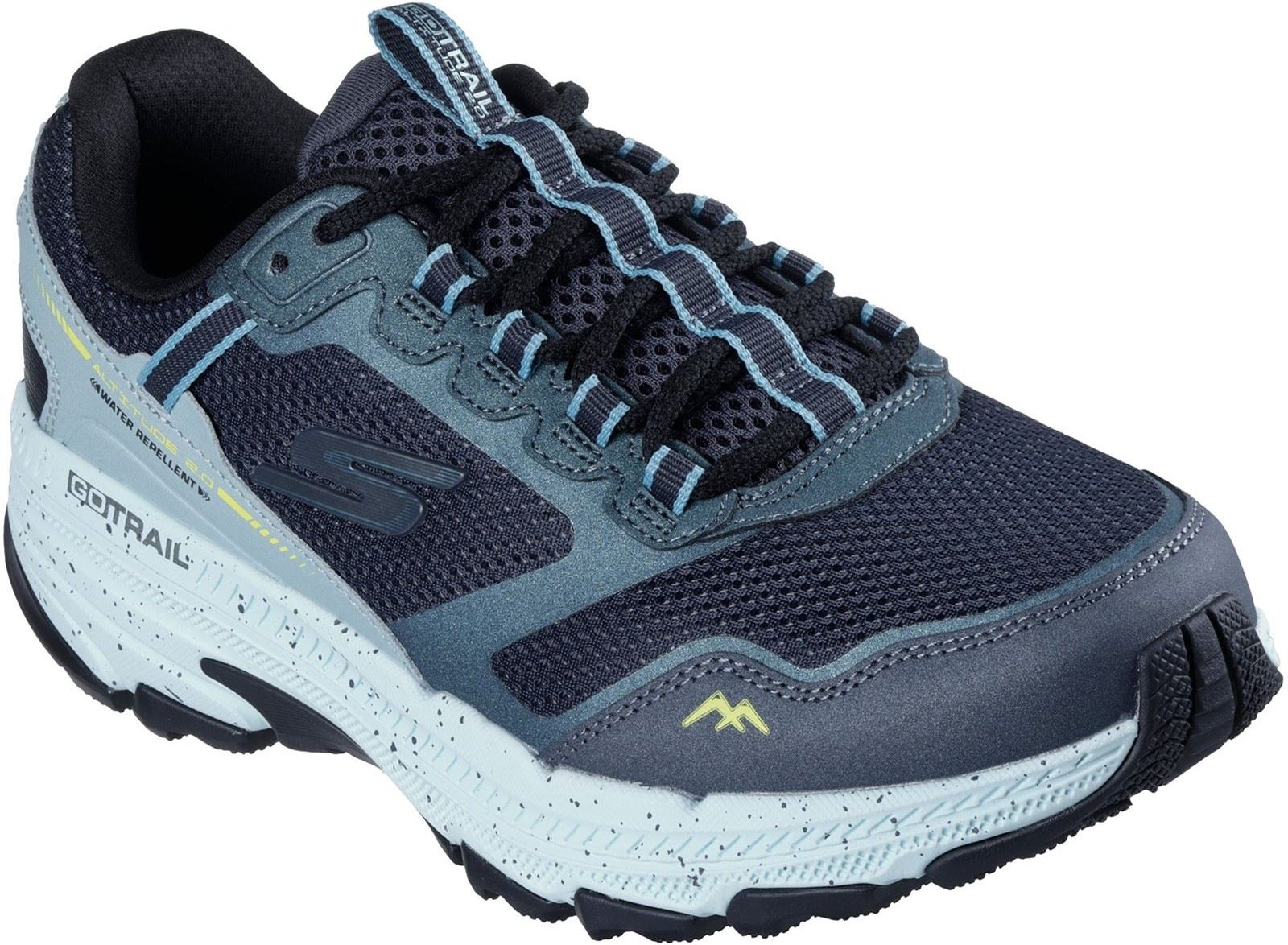 Thumbnail - Skechers GO RUN Trail Altitude 2.0 Ravine Damen Sneaker Aus Leder In Marineblau/aqua