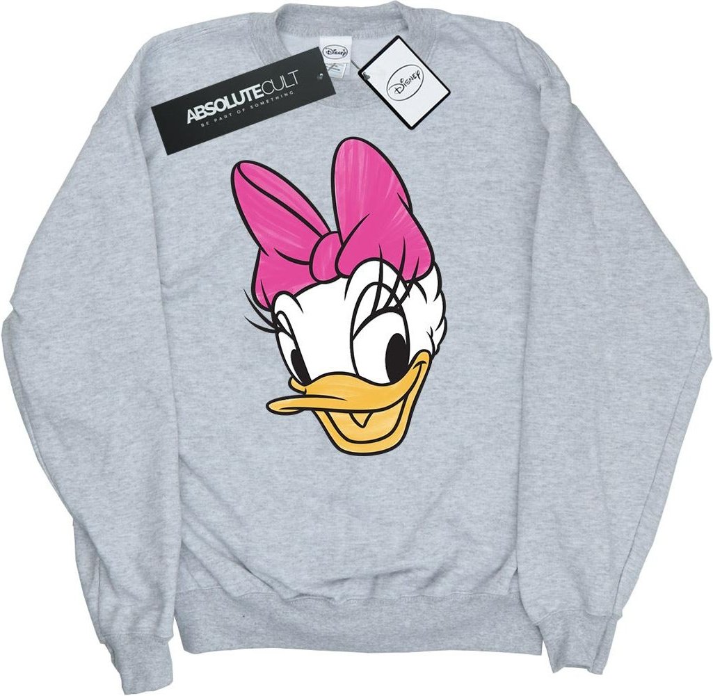 Disney - "Daisy Duck Head Painted" Sweatshirt für Damen (Grau meliert)
