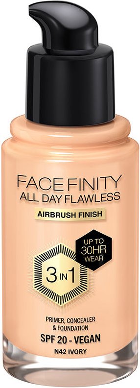 Thumbnail - Facefinity All Day Flawless 3 In 1 Base De Maquillaje #n42-ivory 30 ml