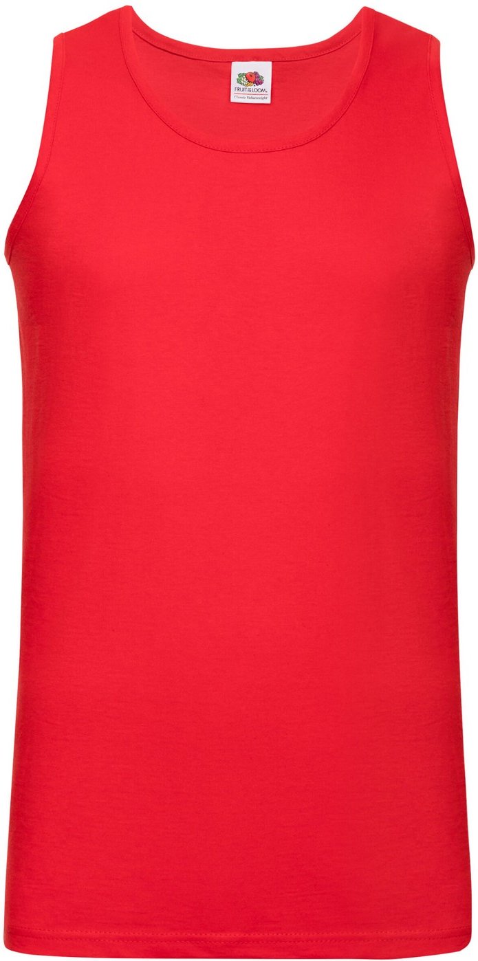 Fruit of the Loom - "Valueweight Athletic" Ärmelloses Oberteil für Herren/Damen Unisex (Rot)