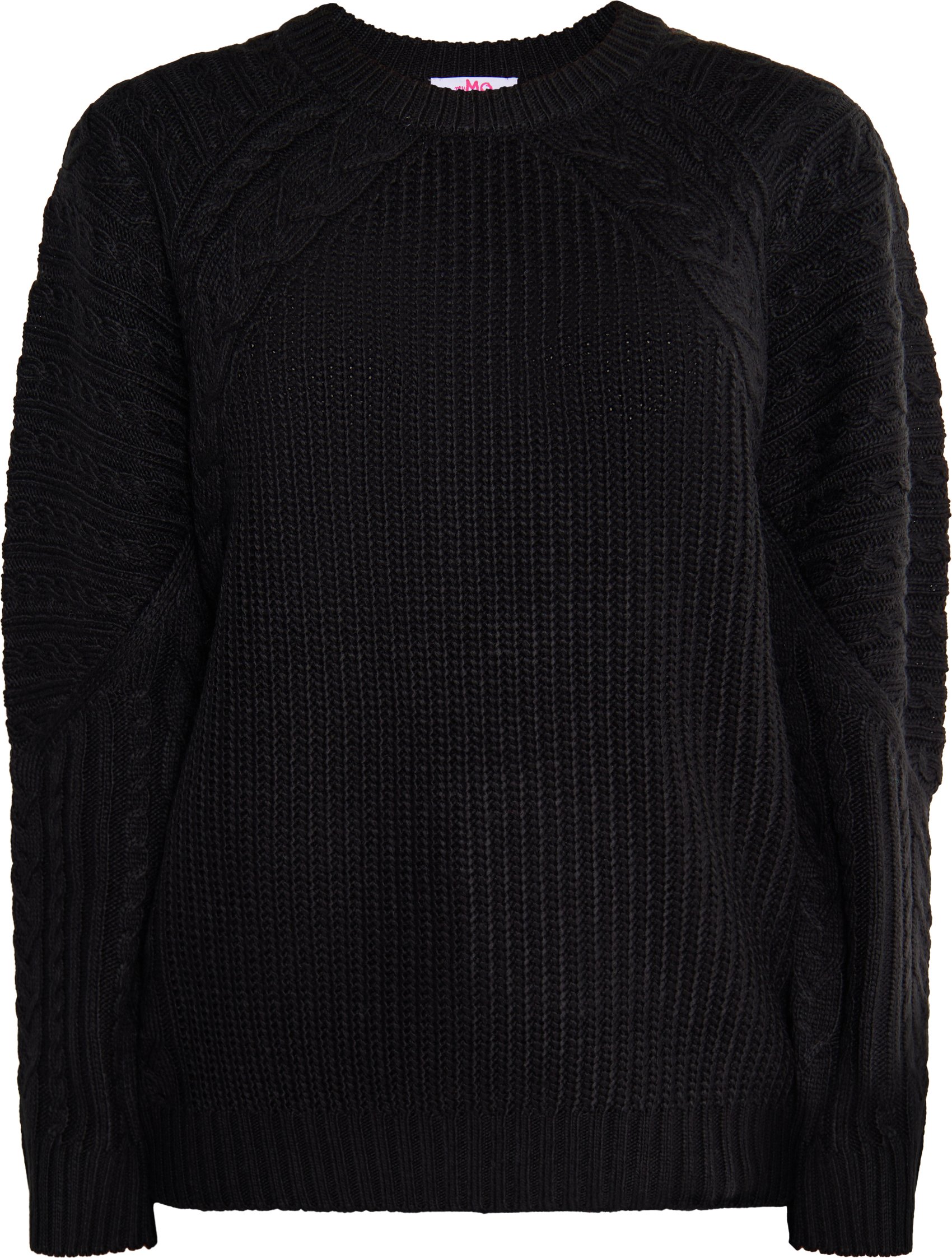 Mymo Strickpullover Damen schwarz