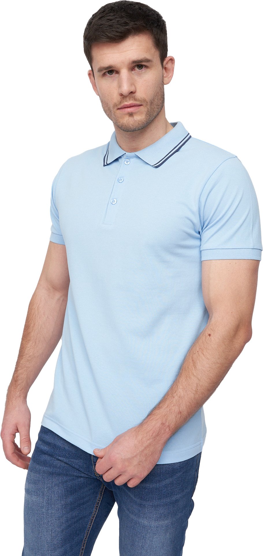 Duck and Cover - "Samtrase" Poloshirt für Herren (Hellblau)