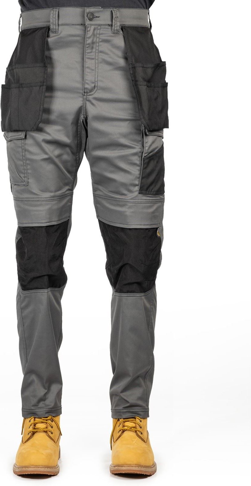 Caterpillar Essential Knie-Taschen Stretch Holster Polyester Herren Grau Outdoor-Hosen