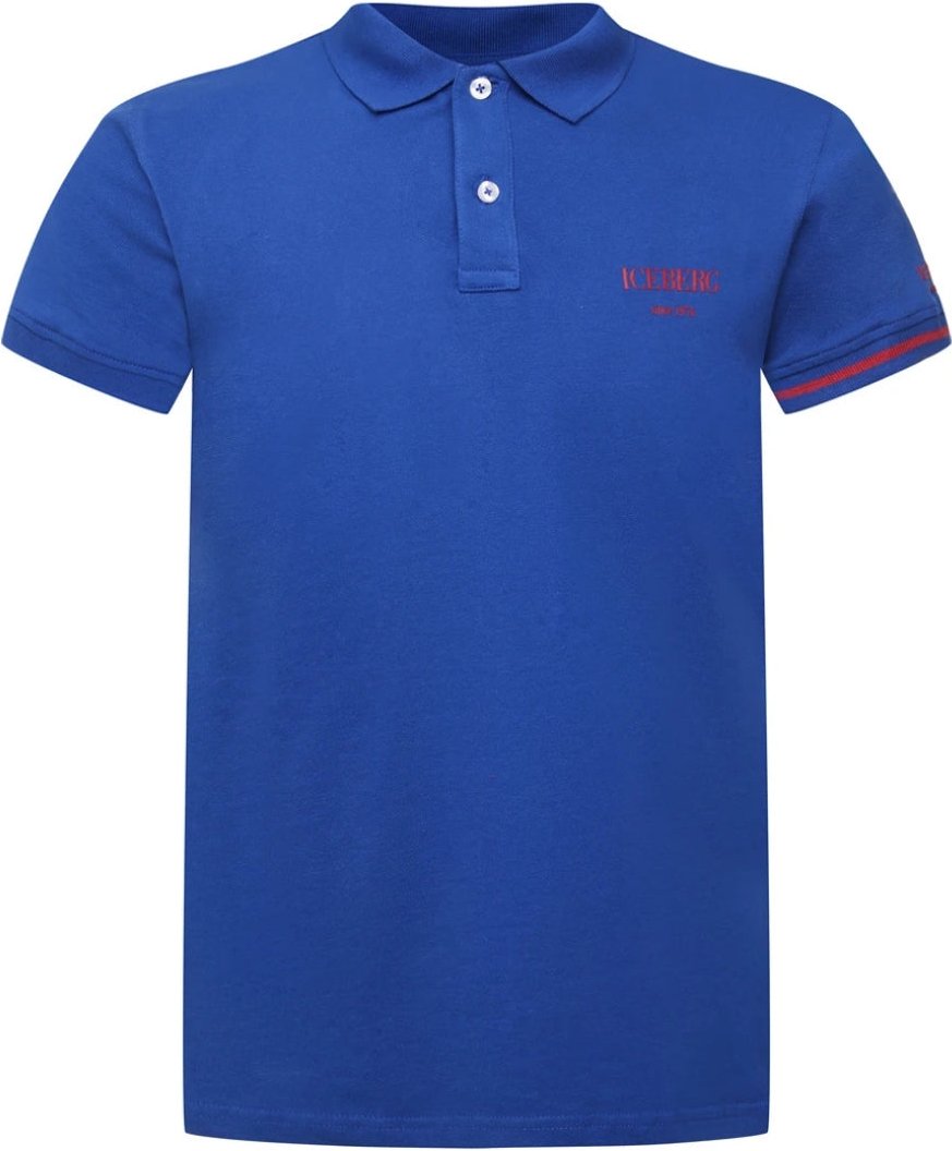 Eisblaues Poloshirt
