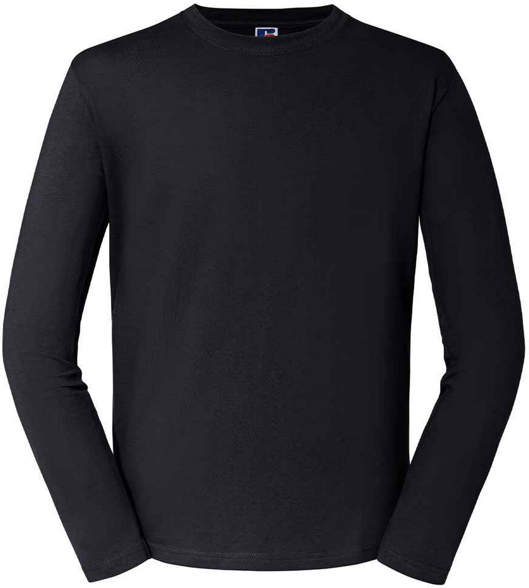 Russell - "Classic" T-Shirt für Herren/Damen Unisex Langärmlig (Schwarz)