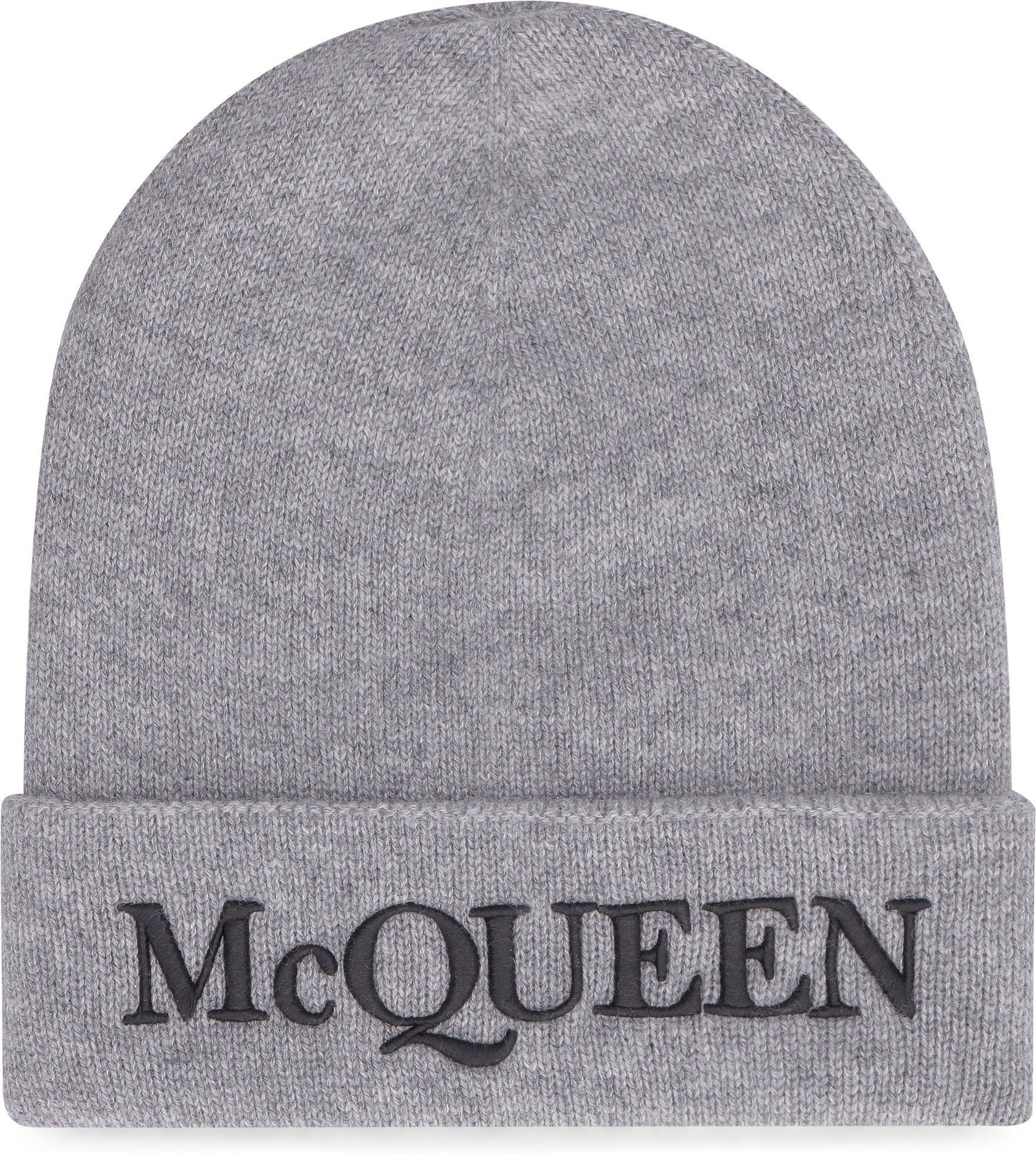 Graue Kaschmir-Mütze