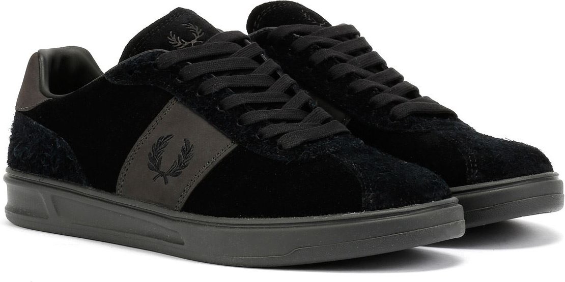 Fred Perry Suede Herren Sneaker Aus Schwarzem Wildleder