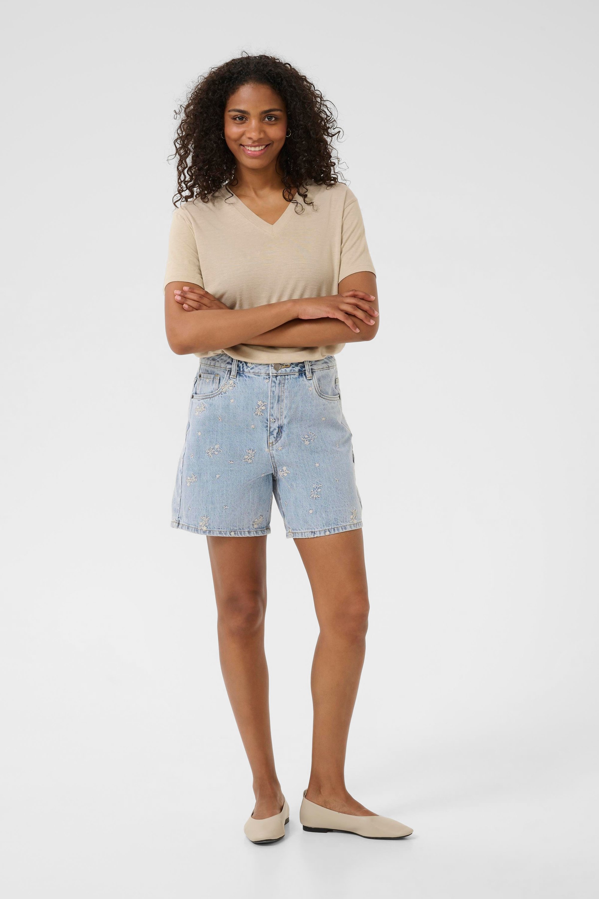Jeansshorts Mom fit blue