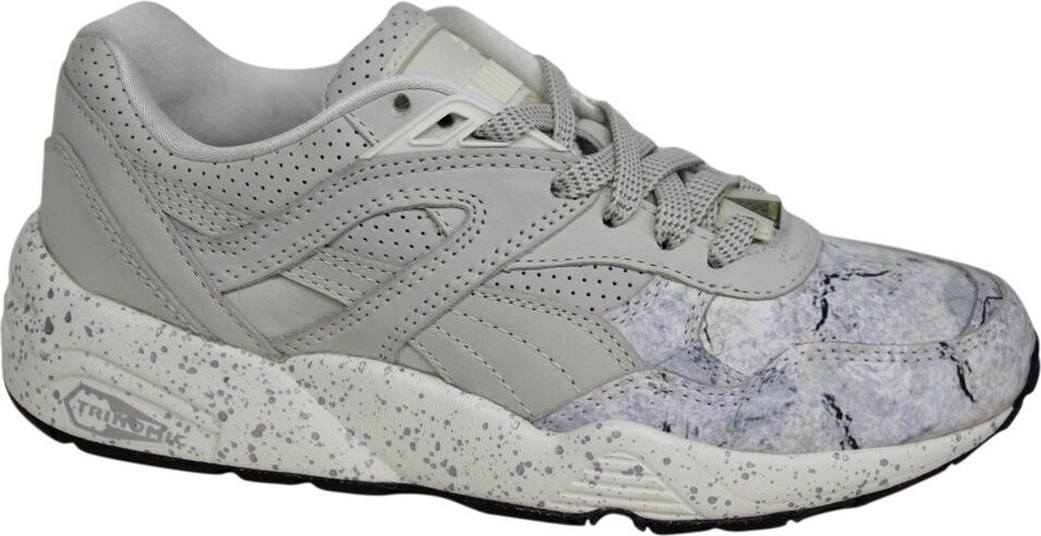 Puma R698 Roxx Whisper White Herren Schnürung Trinomic Trainer 360857 03 B1C