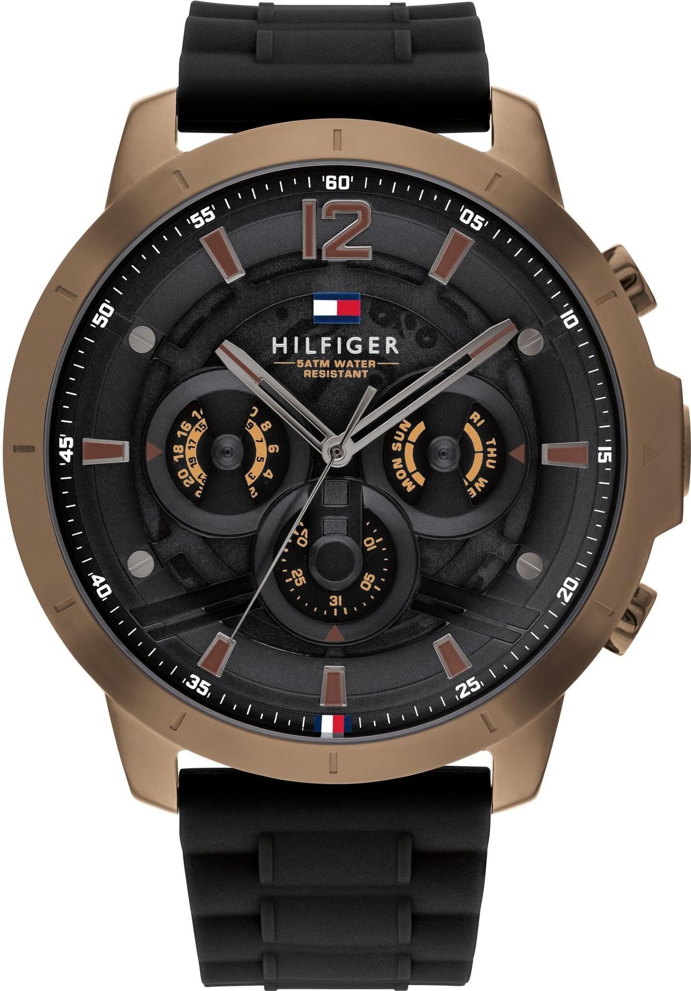 Tommy Hilfiger Luca Schwarz Herren Armbanduhr 1710491