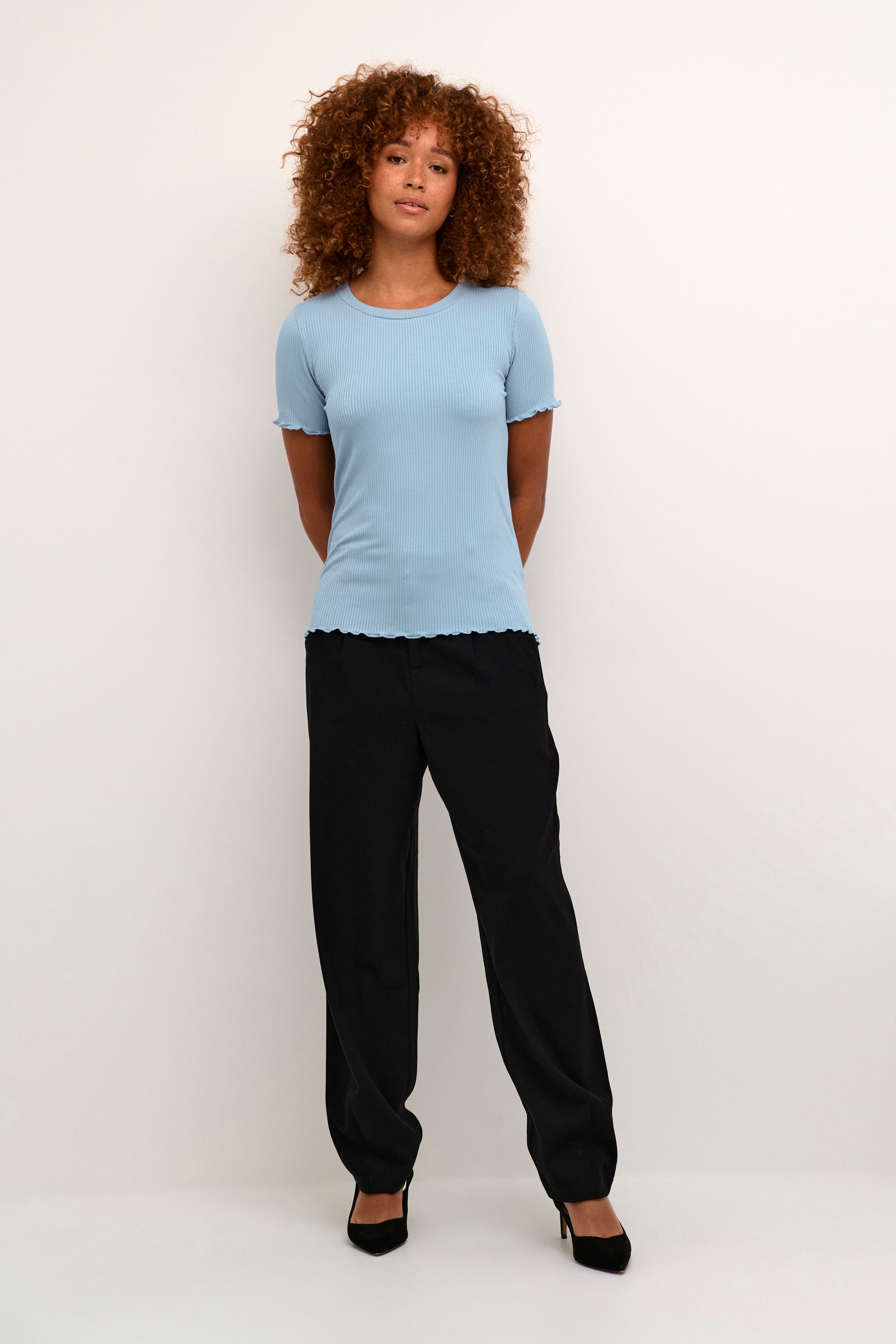 T-shirt Slim fit light blue