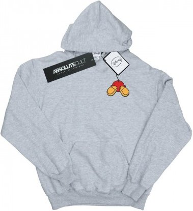 Disney - "Mickey Mouse Backside Breast Print" Kapuzenpullover für Mädchen (Grau)
