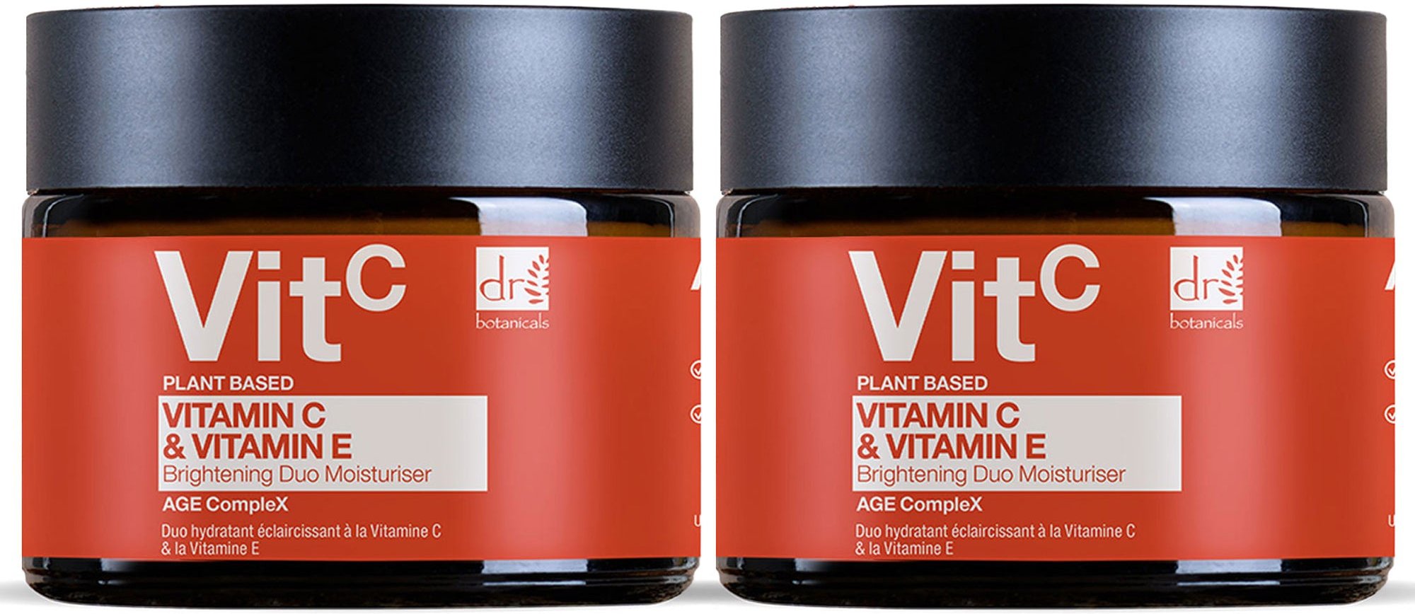 Dr Botanicals Vitamin C 1% & Vitamin E Aufhellendes Duo Gesichtscreme 60ml x 2 Duo-Pack
