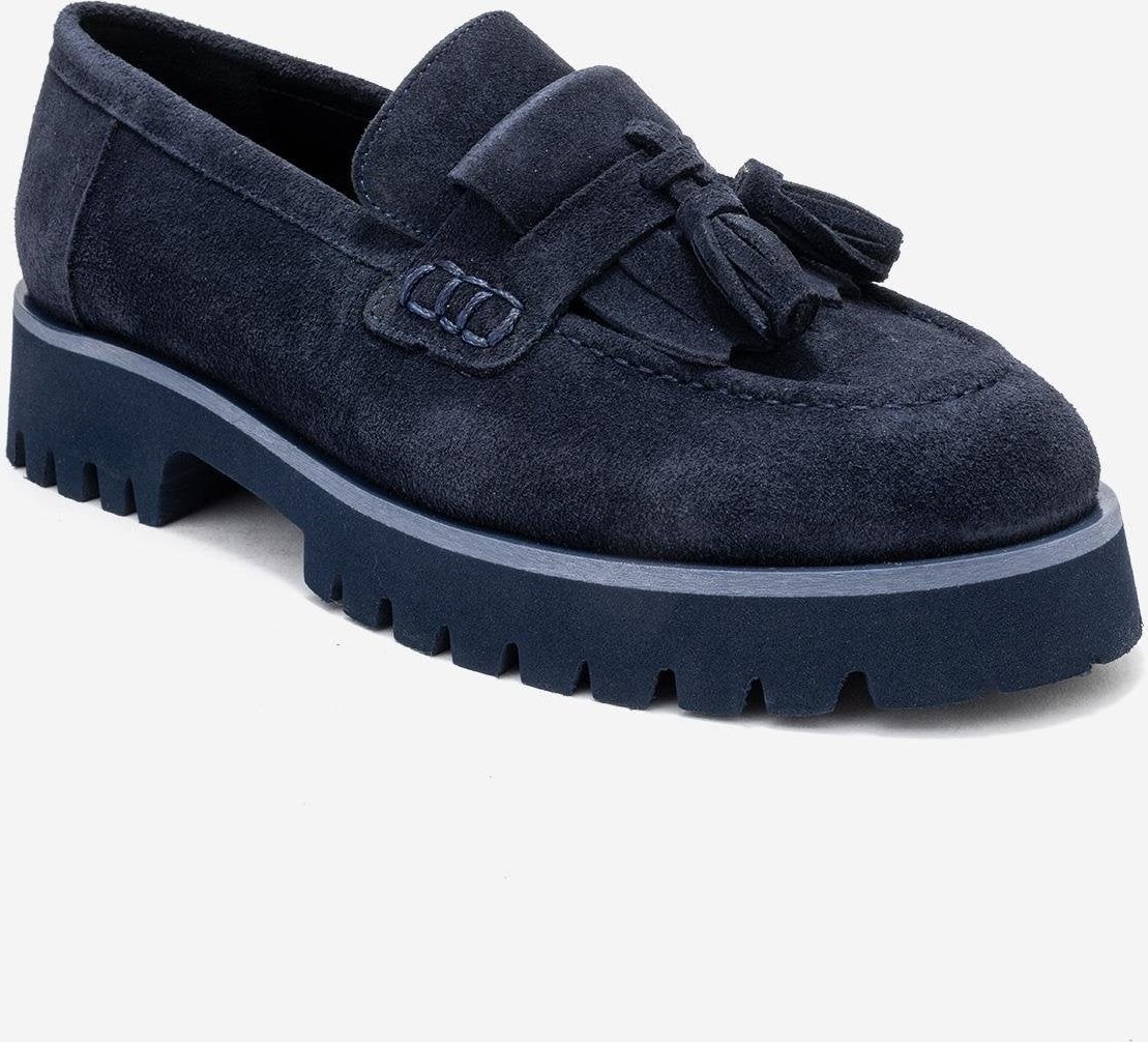 Poen Leder Quaste Loafer Damen