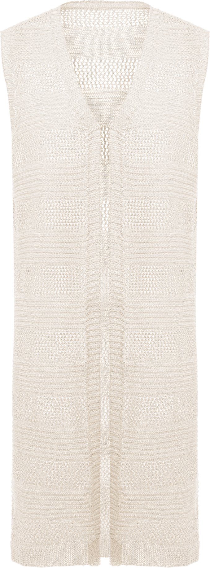 Dreimaster Weste Frauen Wollweiß