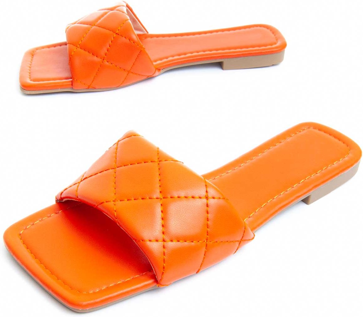 Montevita Flache Sandale Palanti In Orange