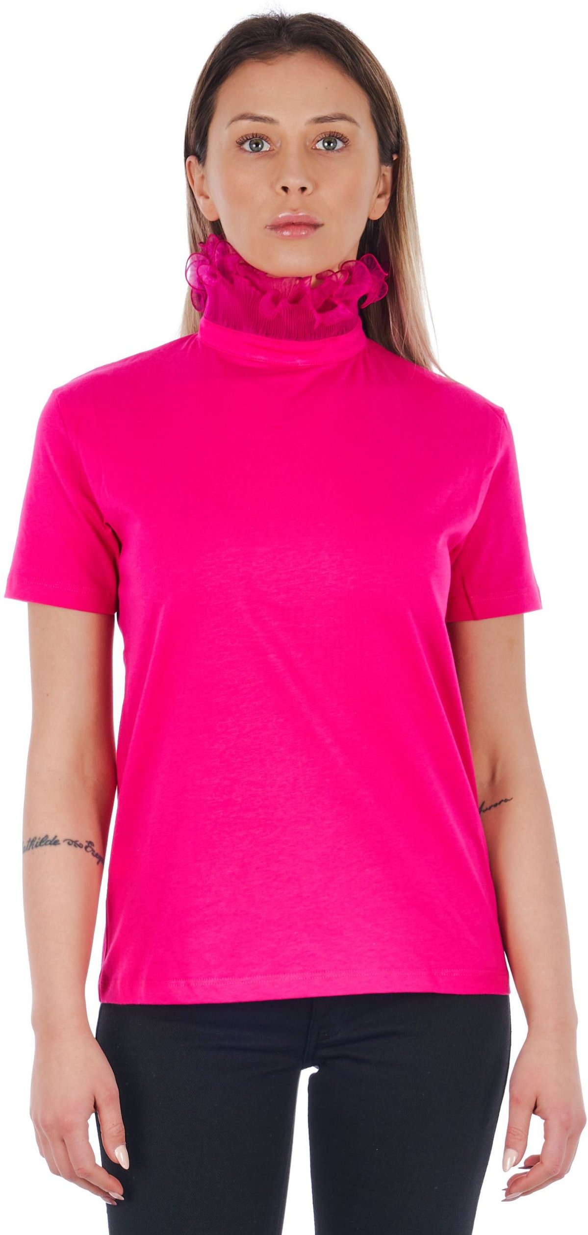 Frankie Morello Pink Baumwoll-T-Shirts
