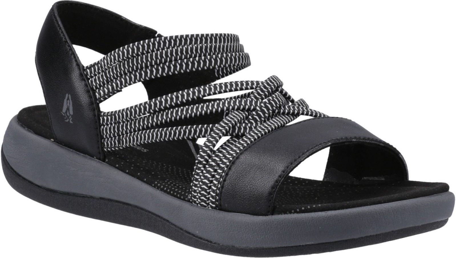Hush Puppies Susanna Leder Damen Schwarz Sandalen