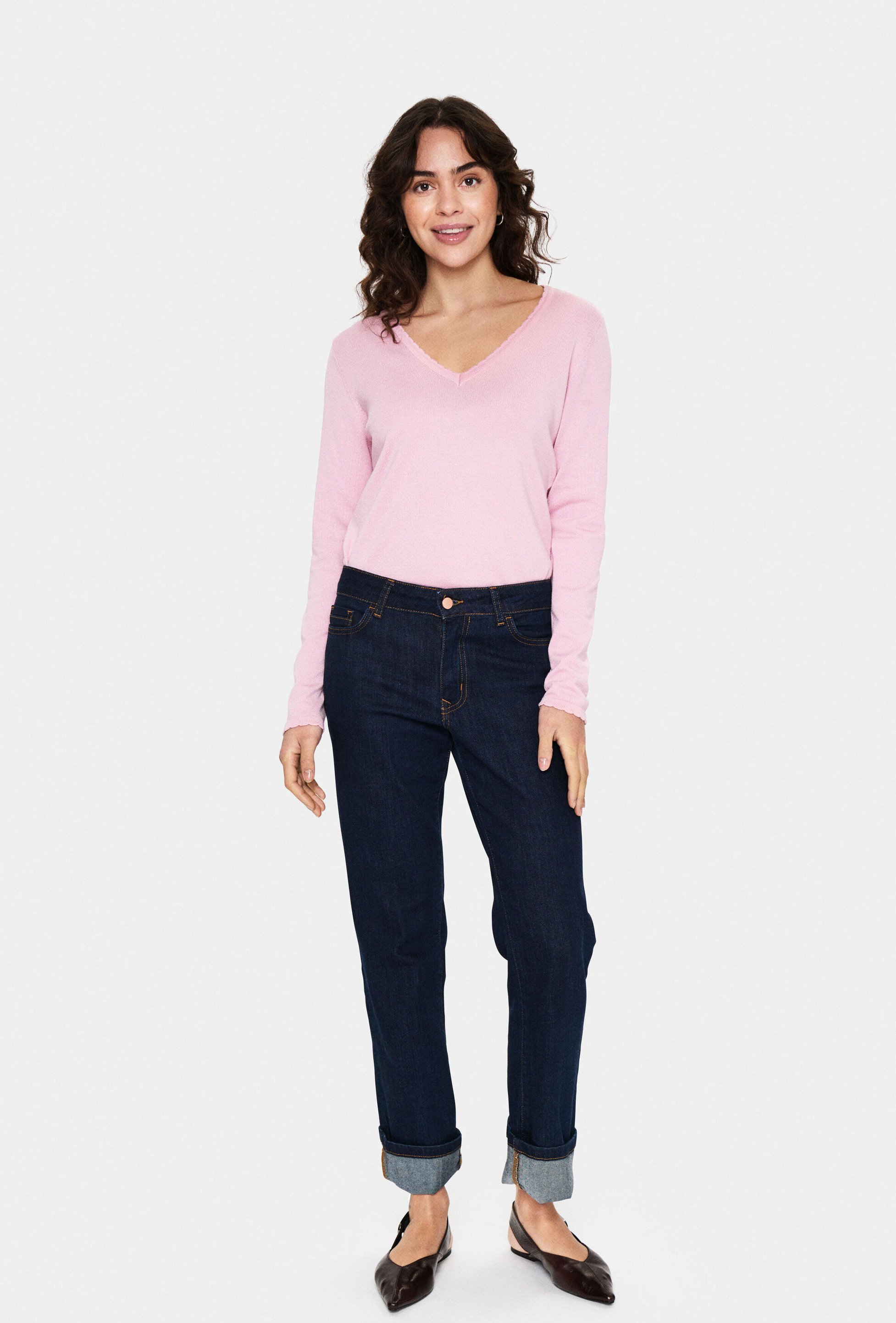 Strickpullover Reguläre Passform pink