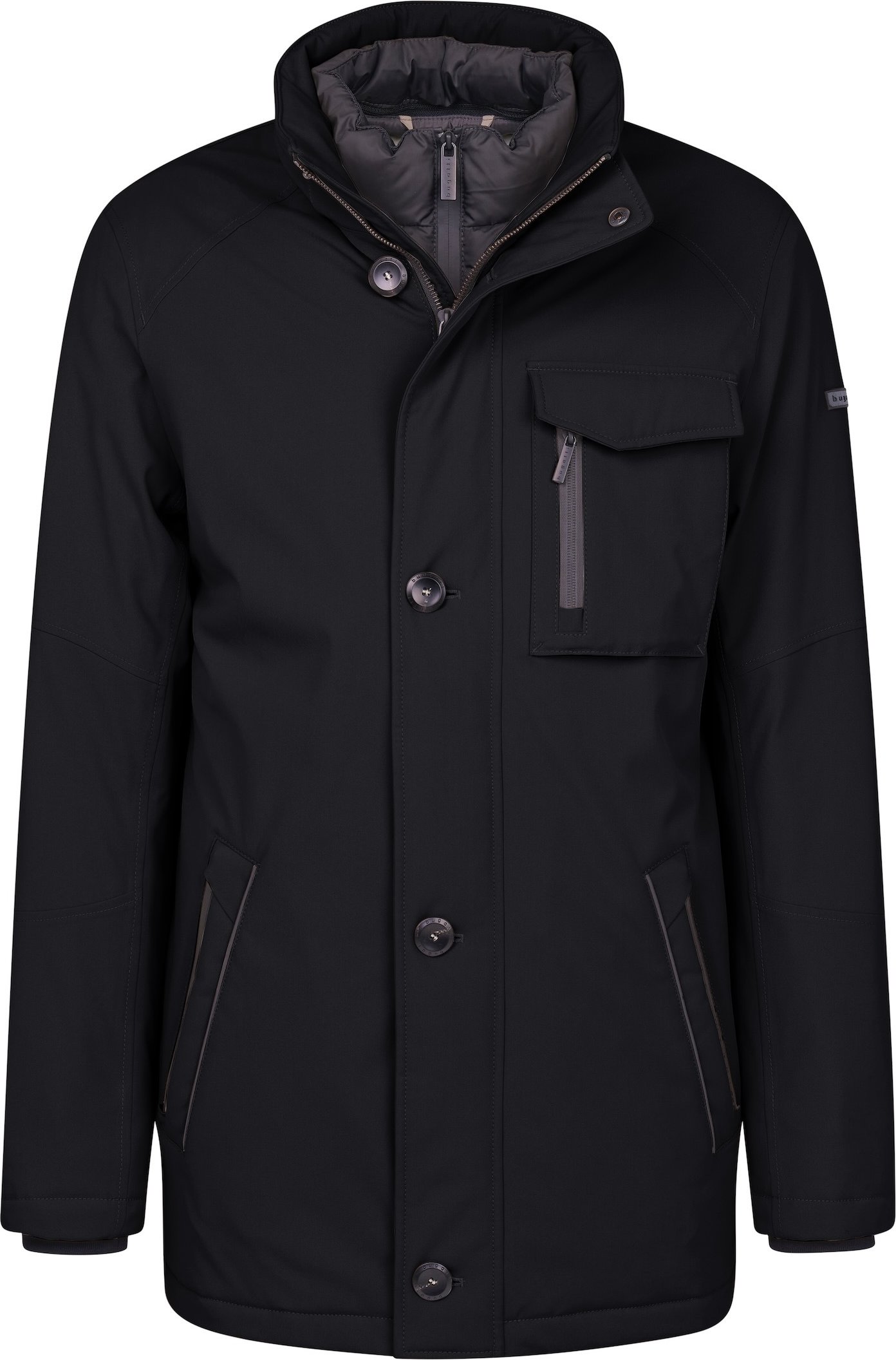 Bugatti Herren Jacke mit einrollbarer Kapuze