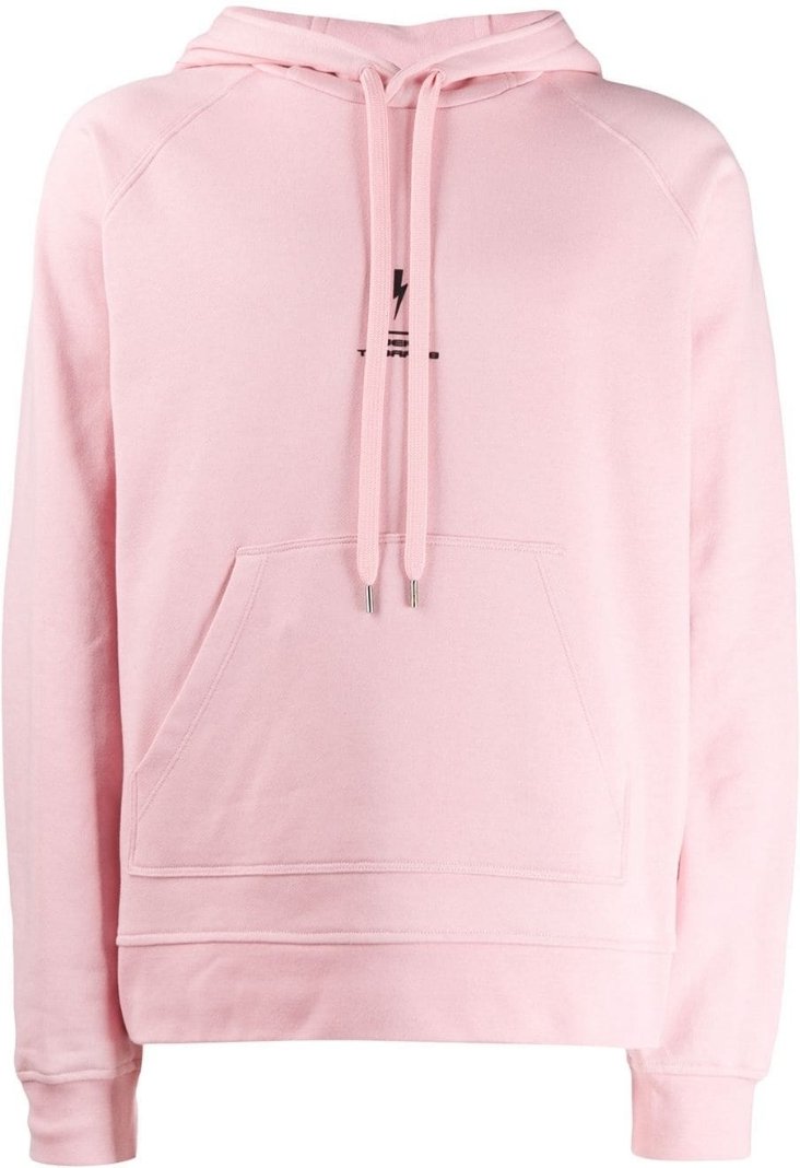 Neil Barrett Lightning Bolt Logo Rosa Hoodie