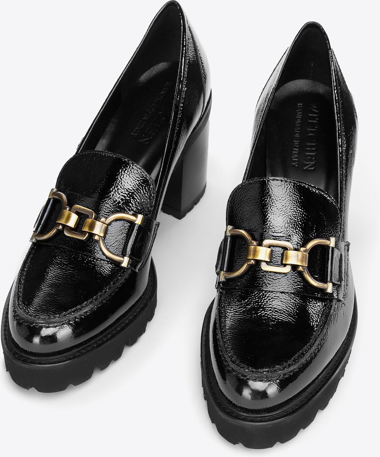 Wittchen Damen-Pumps aus Lackleder mit Schnalle, Schwarz