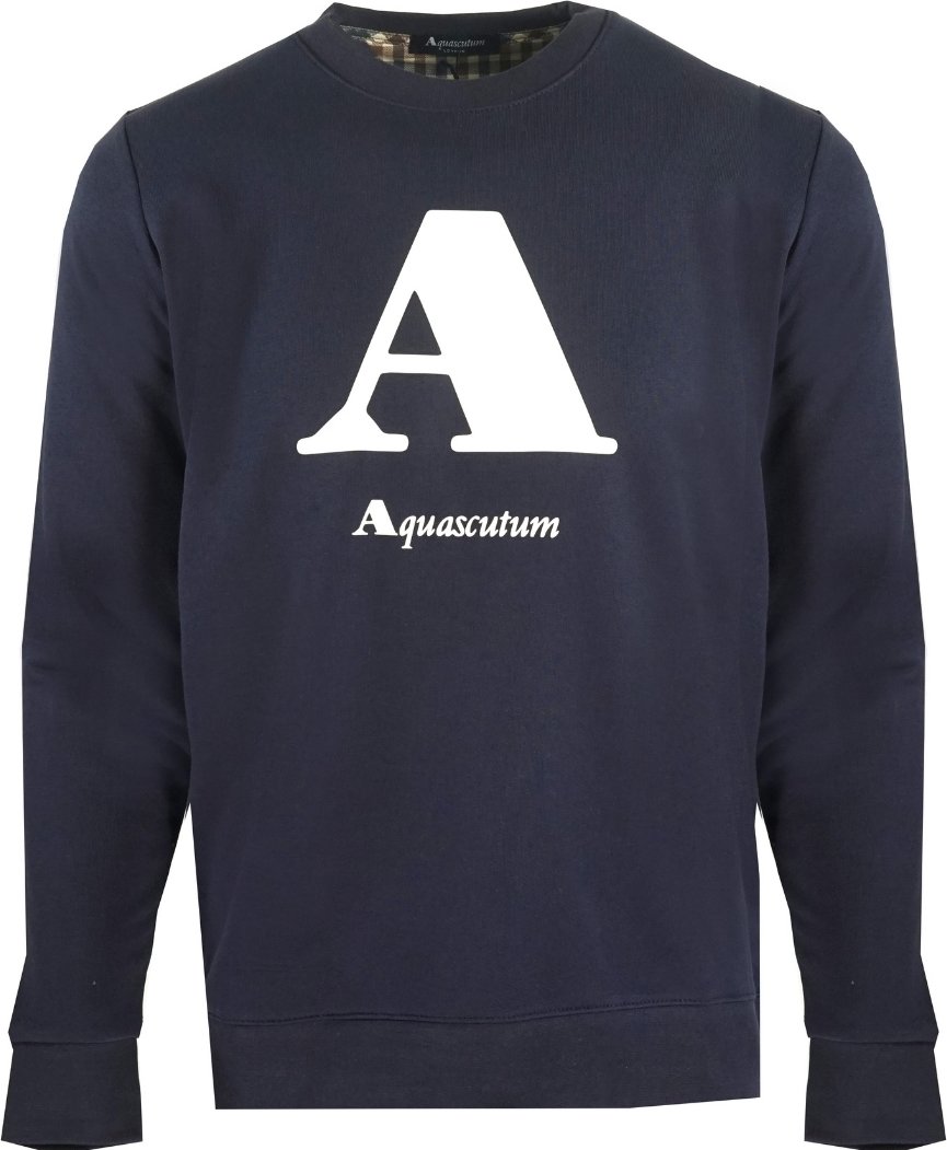 Aquascutum "A" Logo Navy Sweatshirt